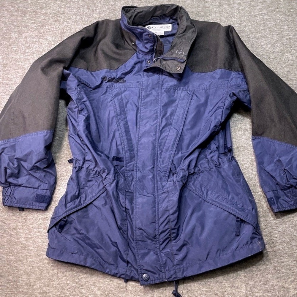 Vintage Columbia Double Whammy Jacket Womens Medium Blue Retro 90s Ski Outdoor